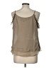 Robert Rodriguez 100% Silk Tan Sleeveless Silk Top Size 12 - photo 2