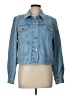 Ganni 100% Cotton Blue Denim Jacket Size EU 42 / US 12 - photo 1