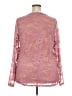 Torrid Pink Long Sleeve Blouse Size 3X Plus (3) - photo 2
