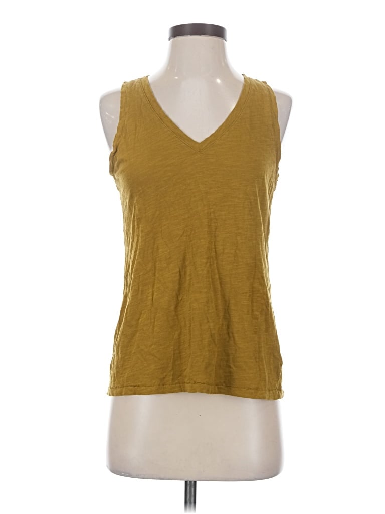 Pre-owned Madewell Sleeveless T-shirt In Yellow
