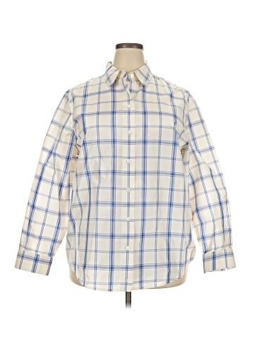 Linda Allard Ellen Tracy Long Sleeve Silk Top (view 1)