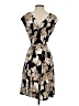 Ellen Tracy Print Brown Casual Dress Size S - photo 2