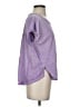 Pilcro 100% Cotton Purple Short Sleeve Top Size S - photo 4