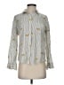 Rails 100% Rayon Print Silver Long Sleeve Button-Down Shirt Size S - photo 1