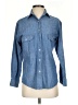 Bill Blass 100% Cotton Blue Long Sleeve Button-Down Shirt Size S - photo 1