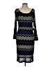 Neiman Marcus Chevron-herringbone Black Cocktail Dress Size L - photo 1