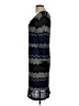 Neiman Marcus Chevron-herringbone Black Cocktail Dress Size L - photo 5