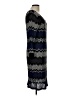 Neiman Marcus Chevron-herringbone Black Cocktail Dress Size L - photo 4
