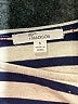 89th & Madison Stripes White Short Sleeve Top Size S - photo 7