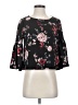 Justify Black 3/4 Sleeve Blouse Size XS - photo 1
