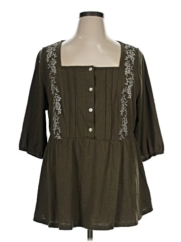 BLOOMCHIC 3/4 Sleeve Blouse (view 1)