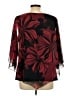 North Style 100% Polyester Burgundy 3/4 Sleeve Blouse Size L - photo 2