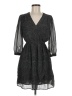 Charming Charlie 100% Polyester Tweed Gray Casual Dress Size M - photo 1