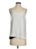Black Label by Chico's 100% Polyester Silver Tank Top Size Sm (0) - photo 1