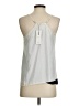 Black Label by Chico's 100% Polyester Silver Tank Top Size Sm (0) - photo 2