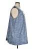 North Style 100% Cotton Blue Sleeveless Blouse Size 2X - photo 4