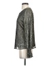 Banana Republic Metallic Silver Long Sleeve Top Size S - photo 5