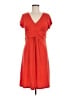 Christopher & Banks Solid Red Casual Dress Size M - photo 1