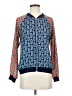 Olive and Oak 100% Polyester Paisley Blue Track Jacket Size S - photo 1