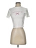 Shein White Short Sleeve T-Shirt Size 4 - photo 1