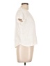 Comptoir des Cotonniers 100% Linen Ivory Short Sleeve T-Shirt Size Med (2) - photo 4