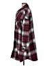 ee:some 100% Polyester Plaid Red Coat Size L - photo 5