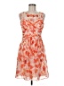 Donna Ricco 100% Polyester Hearts Orange Cocktail Dress Size 6 - photo 1