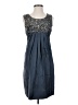 Gold Hawk 100% Silk Blue Sleeveless Silk Top Size S - photo 1