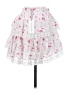 LoveShackFancy 100% Cotton Hearts White Casual Skirt Size XS - photo 2