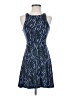 Unbranded Print Blue Cocktail Dress Size 4 (estimated) - photo 1