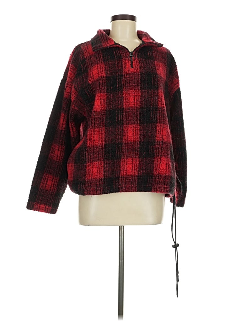 Pre-owned Assorted Brands Fleece Jacket In Red