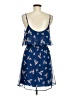 Everly 100% Polyester Floral Blue Casual Dress Size M - photo 2