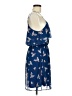 Everly 100% Polyester Floral Blue Casual Dress Size M - photo 4