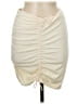 Zara 100% Recycled Polyester Solid Ivory Casual Skirt Size M - photo 1