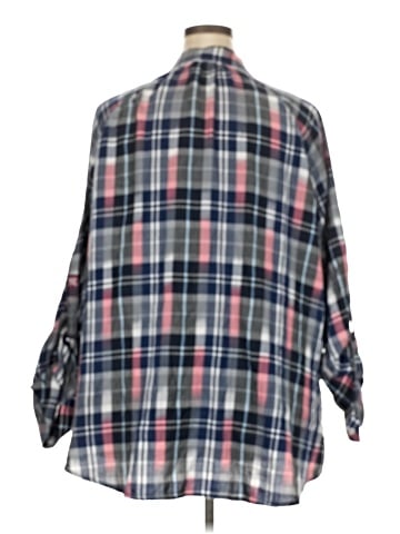 Lane Bryant 3/4 Sleeve Button-Down Shirt (view 2)