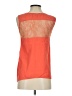 C. Luce Orange Sleeveless Blouse Size S - photo 2