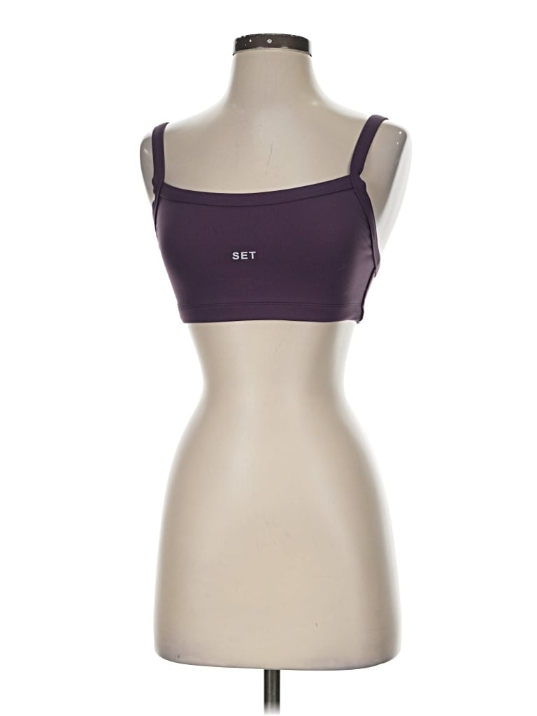 Set Active Sports Bra: Purple Activewear - Size Small