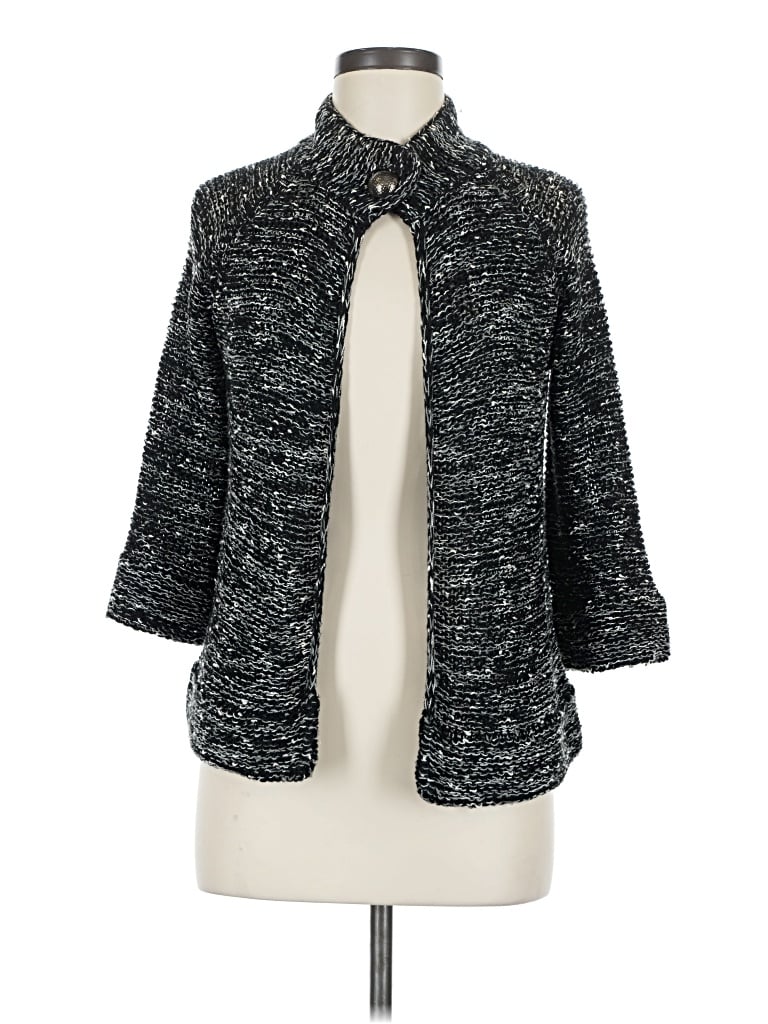 Pre-owned Bcbgmaxazria Cardigan Sweater In Black