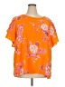 Vince Camuto 100% Polyester Orange Short Sleeve Blouse Size 3X - photo 1