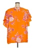 Vince Camuto 100% Polyester Orange Short Sleeve Blouse Size 3X - photo 2