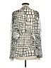 Lola & Sophie 100% Polyester Animal Print Silver Long Sleeve Blouse Size M - photo 2