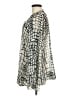Lola & Sophie 100% Polyester Animal Print Silver Long Sleeve Blouse Size M - photo 5