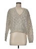 MNG Metallic Silver Pullover Sweater Size M - photo 1