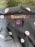 Roaman's Polka Dots Blue 3/4 Sleeve Button-Down Shirt Size 22 - photo 7