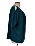Express 100% Polyester Teal Short Sleeve Blouse Size L - photo 4