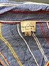 Keep In Touch 100% Rayon Stripes Blue Short Sleeve Blouse Size L - photo 7