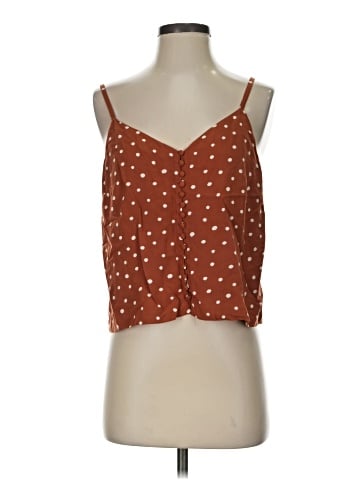 Madewell Button-Down Cami Top in Inkspot Dots (view 1)