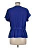 Nine West Blue Short Sleeve Blouse Size M - photo 2