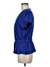 Nine West Blue Short Sleeve Blouse Size M - photo 5