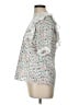 Joy Joy 100% Cotton White Short Sleeve Blouse Size L - photo 5